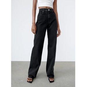 Zara Wide Leg High Waist Jeans